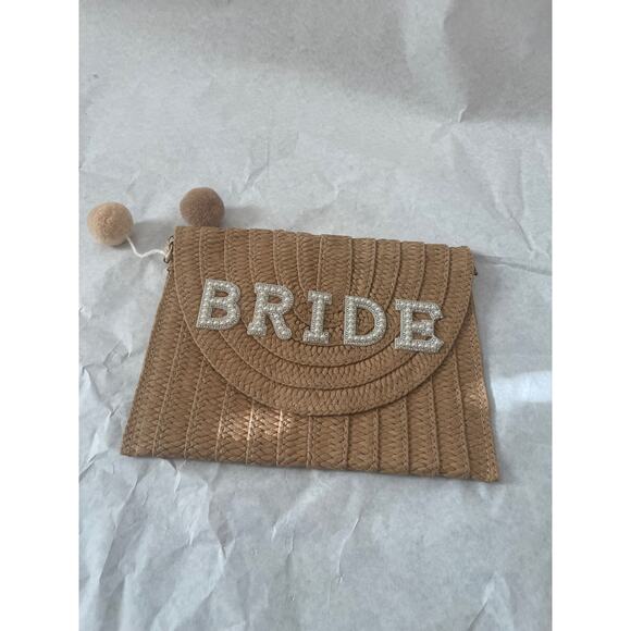 Skilkly Bride Set Straw Purse & Earrings NWT Bridal Set - Picture 5 of 11